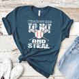 Baseball Mom Quote I Teach My Kids To Hit And Steal Women's Heather T-Shirt Heather Deep Teal Baseball Mom Quote I Teach My Kids To Hit And Steal Women's Heather T-Shirt Heather Deep Teal
