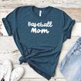 Baseball Mom Retro Women's Heather T-Shirt Heather Deep Teal Baseball Mom Retro Women's Heather T-Shirt Heather Deep Teal