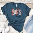 Baseball Mom Shirt Heart Love Baseball Nannylife Women's Heather T-Shirt Heather Deep Teal