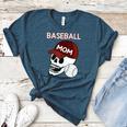 Baseball Mom Skull Sports Skeleton Women's Heather T-Shirt Heather Deep Teal Baseball Mom Skull Sports Skeleton Women's Heather T-Shirt Heather Deep Teal