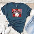 Baseball Mom Sports Red Women's Heather T-Shirt Heather Deep Teal Baseball Mom Sports Red Women's Heather T-Shirt Heather Deep Teal
