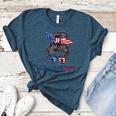 Baseball Mom USA American Flag 4th Of July Women's Heather T-Shirt Heather Deep Teal Baseball Mom USA American Flag 4th Of July Women's Heather T-Shirt Heather Deep Teal
