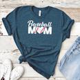 Baseball Mom Vintage Heart Present For Baseball Mama Women's Heather T-Shirt Heather Deep Teal Baseball Mom Vintage Heart Present For Baseball Mama Women's Heather T-Shirt Heather Deep Teal