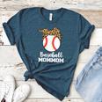 Baseball MomMom Baseball Player Leopard Mom Mom Women's Heather T-Shirt Heather Deep Teal Baseball MomMom Baseball Player Leopard Mom Mom Women's Heather T-Shirt Heather Deep Teal