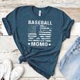 Baseball Momo Mom USA Flag 4th Of July Women's Heather T-Shirt Heather Deep Teal Baseball Momo Mom USA Flag 4th Of July Women's Heather T-Shirt Heather Deep Teal