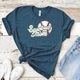 Baseball Mom's Favorite Game Day Women's Heather T-Shirt Heather Deep Teal