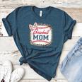 Baseball-Shirt Women Mama Mother Baseball Mom Women's Heather T-Shirt Heather Deep Teal Baseball-Shirt Women Mama Mother Baseball Mom Women's Heather T-Shirt Heather Deep Teal