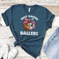 Busy Raising Ballers Basketball Baseball Mom For Women Women's Heather T-Shirt Heather Deep Teal Busy Raising Ballers Basketball Baseball Mom For Women Women's Heather T-Shirt Heather Deep Teal