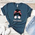 Busy Raising Ballers Messy Bun Funny Baseball Mom Women's Heather T-Shirt Heather Deep Teal Busy Raising Ballers Messy Bun Funny Baseball Mom Women's Heather T-Shirt Heather Deep Teal