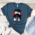 Canadian Baseball Mom Canada Flag Baseball Girl Women's Heather T-Shirt Heather Deep Teal Canadian Baseball Mom Canada Flag Baseball Girl Women's Heather T-Shirt Heather Deep Teal