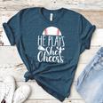 Cheer Baseball Mom Baseball And Cheer Mother Women's Heather T-Shirt Heather Deep Teal