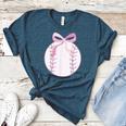 Coquette Baseball Mom Pink Bow Baseball Mama Women's Heather T-Shirt Heather Deep Teal Coquette Baseball Mom Pink Bow Baseball Mama Women's Heather T-Shirt Heather Deep Teal