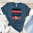 Crazy Proud Always Loud Baseball Mom Saying Women's Heather T-Shirt Heather Deep Teal Crazy Proud Always Loud Baseball Mom Saying Women's Heather T-Shirt Heather Deep Teal