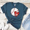 Custom Baseball Mom Number 28 Heart For Mom Mommy Women's Heather T-Shirt Heather Deep Teal Custom Baseball Mom Number 28 Heart For Mom Mommy Women's Heather T-Shirt Heather Deep Teal