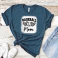 Custom Baseball Mom Number 39 Heart For Mom Women's Heather T-Shirt Heather Deep Teal