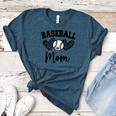 Custom Baseball Mom Number 65 Heart For Mom Women's Heather T-Shirt Heather Deep Teal