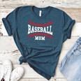 Cute Baseball Mom Laces Little League Women's Mother's Day Women's Heather T-Shirt Heather Deep Teal