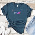 Cute Mother's Day Teeball T-Ball Baseball Mom Women's Heather T-Shirt Heather Deep Teal