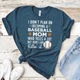 I Didn't Plan On Becoming a Baseball Mom Mother's Day Women's Heather T-Shirt Heather Deep Teal