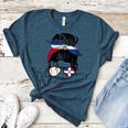 Dominican Baseball Mom Dominican Baseball Girl Women's Heather T-Shirt Heather Deep Teal