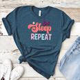 Eat Sleep Baseball Repeat Baseball Moms Women's Heather T-Shirt Heather Deep Teal Eat Sleep Baseball Repeat Baseball Moms Women's Heather T-Shirt Heather Deep Teal