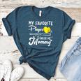 My Favorite Player Calls Me Mommy Softball Baseball Mom Women's Heather T-Shirt Heather Deep Teal My Favorite Player Calls Me Mommy Softball Baseball Mom Women's Heather T-Shirt Heather Deep Teal