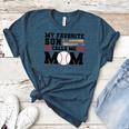 My Favorite Son Calls Me Mom Baseball Mom Women's Heather T-Shirt Heather Deep Teal My Favorite Son Calls Me Mom Baseball Mom Women's Heather T-Shirt Heather Deep Teal