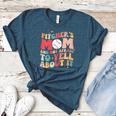 Groovy Ptchers Baseball Mom And Not Afraid To Yell About It Women's Heather T-Shirt Heather Deep Teal