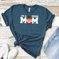 I'm A Proud Mom Football Baseball Mom Women's Heather T-Shirt Heather Deep Teal