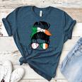 Ireland Baseball Mom Messy Bun Irish Baseball Girl Women's Heather T-Shirt Heather Deep Teal Ireland Baseball Mom Messy Bun Irish Baseball Girl Women's Heather T-Shirt Heather Deep Teal