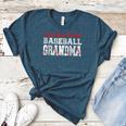 Loud And Proud Baseball Grandma Baseball Mom Heart Women's Heather T-Shirt Heather Deep Teal Loud And Proud Baseball Grandma Baseball Mom Heart Women's Heather T-Shirt Heather Deep Teal