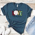 For The Love Of The Game Day Baseball Mom Cheering Lovers Women's Heather T-Shirt Heather Deep Teal