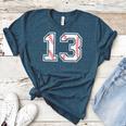 Lucky Number 13 Baseball Mom Baseball Number 13 Lucky 13 Women's Heather T-Shirt Heather Deep Teal Lucky Number 13 Baseball Mom Baseball Number 13 Lucky 13 Women's Heather T-Shirt Heather Deep Teal