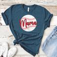 Mama Baseball Mom Women's Heather T-Shirt Heather Deep Teal