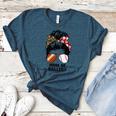 Mom Of Ballers Messy Bun Football Mom Baseball Mom Of Both Premium Tri-Blend Women's Heather T-Shirt Heather Deep Teal Mom Of Ballers Messy Bun Football Mom Baseball Mom Of Both Premium Tri-Blend Women's Heather T-Shirt Heather Deep Teal