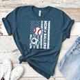 Mom Of Ballers USA Flag Soccer Baseball Mom Women's Heather T-Shirt Heather Deep Teal Mom Of Ballers USA Flag Soccer Baseball Mom Women's Heather T-Shirt Heather Deep Teal