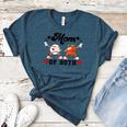 Mom Of Both Basketball Baseball Mom Women's Heather T-Shirt Heather Deep Teal