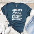 Moms Against Baseball Pants Shirt Baseball Mom Women's Heather T-Shirt Heather Deep Teal