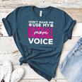 Mothers Don'T Make Me Use My Baseball Mom Voice Women's Heather T-Shirt Heather Deep Teal Mothers Don'T Make Me Use My Baseball Mom Voice Women's Heather T-Shirt Heather Deep Teal