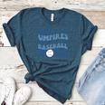 Who Needs Umpires When We Have Baseball Moms Groovy Retro Women's Heather T-Shirt Heather Deep Teal Who Needs Umpires When We Have Baseball Moms Groovy Retro Women's Heather T-Shirt Heather Deep Teal