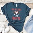 No Place Like Home Baseball Mom Kids Family Fun Women's Heather T-Shirt Heather Deep Teal