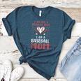 I Am Not a Regular Mom I Am a Baseball Mom Women's Heather T-Shirt Heather Deep Teal