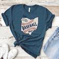 Ohio Baseball Mom Women's Heather T-Shirt Heather Deep Teal