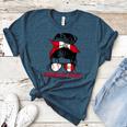 Peru Baseball Mom Messy Bun Women's Heather T-Shirt Heather Deep Teal Peru Baseball Mom Messy Bun Women's Heather T-Shirt Heather Deep Teal