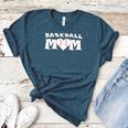 Proud Baseball Mom With Heart Game Day Women's Heather T-Shirt Heather Deep Teal Proud Baseball Mom With Heart Game Day Women's Heather T-Shirt Heather Deep Teal