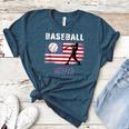 Proud Baseball MOM USA American Flag Family Game Day Women's Heather T-Shirt Heather Deep Teal Proud Baseball MOM USA American Flag Family Game Day Women's Heather T-Shirt Heather Deep Teal