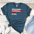 Proudest Baseball Mom Ever Women's Heather T-Shirt Heather Deep Teal Proudest Baseball Mom Ever Women's Heather T-Shirt Heather Deep Teal