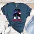 Puerto Rico Baseball Mom Messy Bun Boricua Women's Heather T-Shirt Heather Deep Teal Puerto Rico Baseball Mom Messy Bun Boricua Women's Heather T-Shirt Heather Deep Teal
