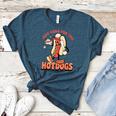 Retro Just Here For The Hotdogs Baseball Mom Sport Lover Women's Heather T-Shirt Heather Deep Teal Retro Just Here For The Hotdogs Baseball Mom Sport Lover Women's Heather T-Shirt Heather Deep Teal