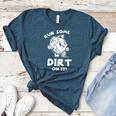 Rub Some Dirt On It Cute Girls Retro Baseball Mom Softball Women's Heather T-Shirt Heather Deep Teal